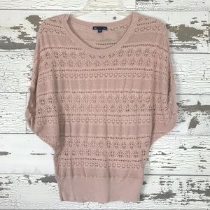 GAP Dolman Sleeve knit top pink XS